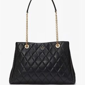 Kate Spade Black Quilted Shoulder Bag